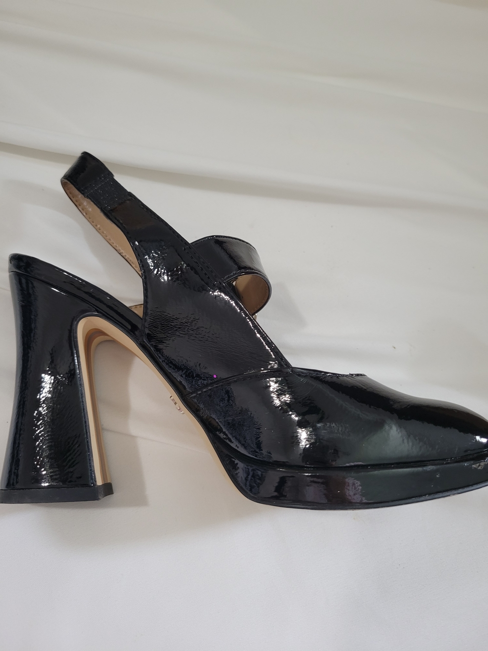 Sam Edelman Black  Slingback Mary Jane Heels with Buckle - Picture 6 of 14
